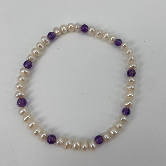 Handmade real pearl bracelet - Picture 1 of 3
